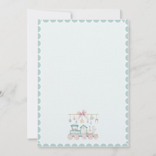 All Aboard the Baby Train Baby Shower (裏面)