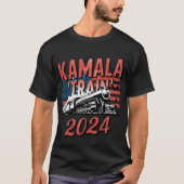 All Aboard the Kamala Train 2024 | Patriotic Campa Tシャツ (正面)