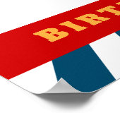 All Aboard Trainの誕生日パーティーへようこそ看板 ポスター (角)