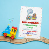 All Aboard Two Two Train 2nd Birthday 招待状