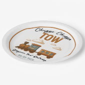 All Aboard Vintage Train 2nd Birthday party ペーパープレート (アングル)