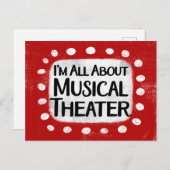 All Aboutミュージカルシアターポストカード ポストカード (正面/裏面)