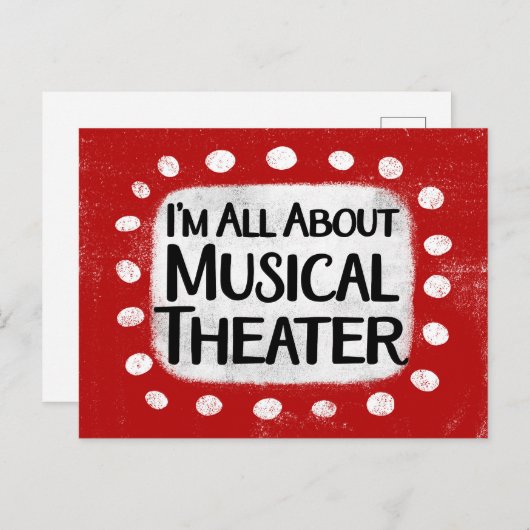 All Aboutミュージカルシアターポストカード ポストカード (正面/裏面)
