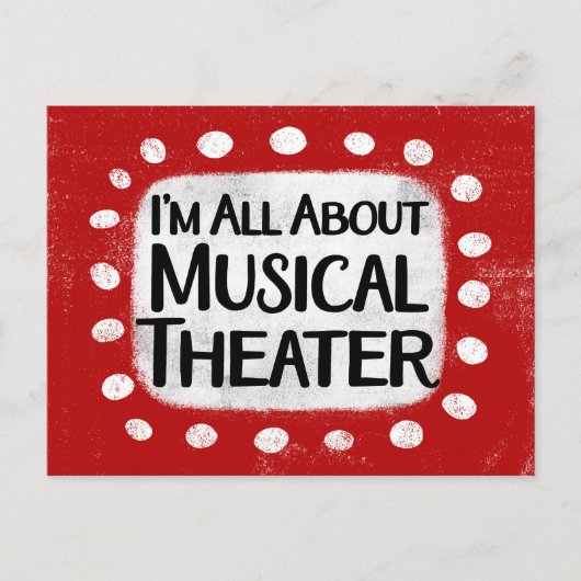 All Aboutミュージカルシアターポストカード ポストカード (正面)
