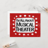 All AboutミュージカルシアターGreeting Card カード (正面/裏面インサイチュ)