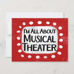 All AboutミュージカルシアターGreeting Card カード