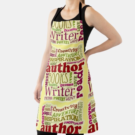 All About作家Wordyおもしろいパターン エプロン (インサイチュ)