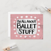 All About Ballet物グリーティングカード カード (正面/裏面インサイチュ)