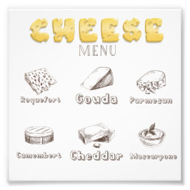 All about Cheese Typesメニュー写真プリント フォトプリント