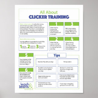 All About Clicker Training for Dogs Poster ポスター