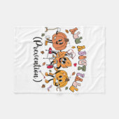 All About Fall Prevention Thanksgiving Fall Nurse  フリースブランケット (正面(横))