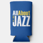 All About Jazz 16 ozベバレッジクーラー スリム缶クーラー (正面)