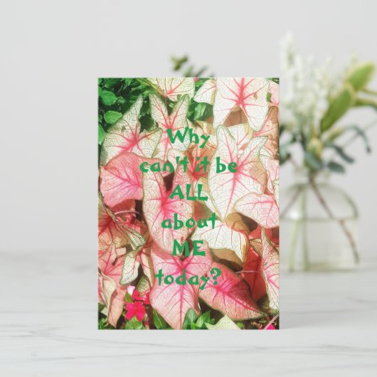 All About Me Flat Greeting Card (スタンド正面)