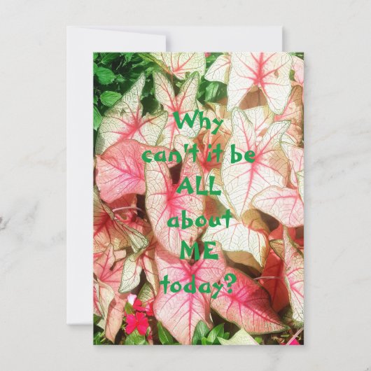 All About Me Flat Greeting Card (正面)