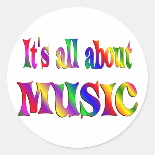 All About Music ラウンドシール (正面)