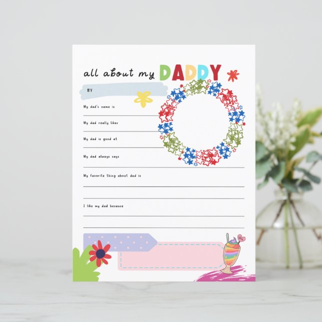 All About My Dad, Kids Gift for Fathers, Thank You (スタンド正面)