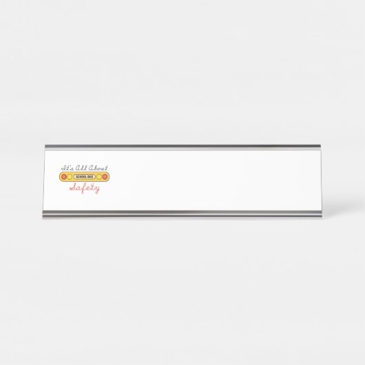 All About Safety（安全に関するすべて） デスクネームプレート (正面)