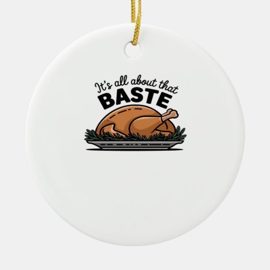 All About That Baste Christmas Classic Retro Look セラミックオーナメント (正面)