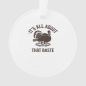 All About That Baste Christmas Trendy Modern Style オーナメント (正面)