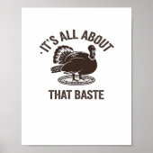 All About That Baste Christmas Trendy Modern Style ポスター (正面)