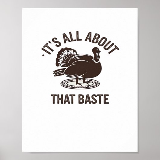 All About That Baste Christmas Trendy Modern Style ポスター (正面)