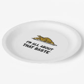 All About That Baste Fitted Modern Style ペーパープレート (アングル)