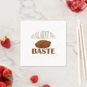 All About That Baste Quote Creative Minimal Style スタンダードカクテルナプキン (インサイチュ)