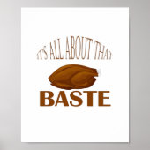 All About That Baste Quote Creative Minimal Style ポスター (正面)