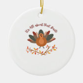 All About That Baste Sloth Classic Whimsical Style セラミックオーナメント (正面)