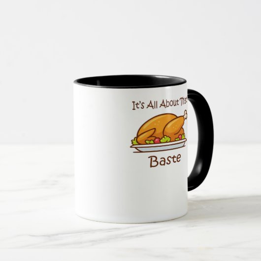 All About That Baste Thanksgiving Trendy Aesthetic マグカップ (正面右)