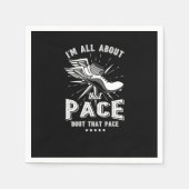All About That Pace Track Field Runner Triathleet スタンダードカクテルナプキン (正面)