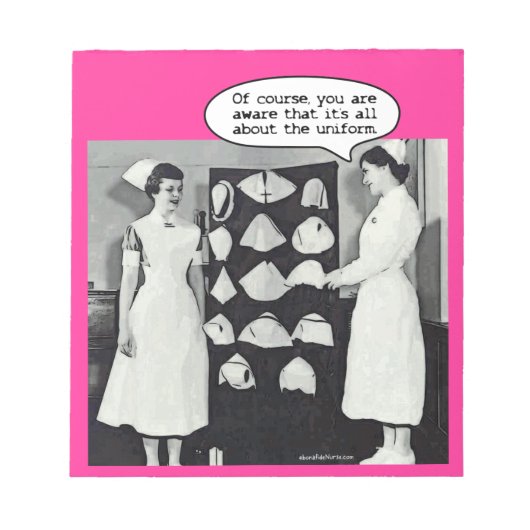 All about the ナースUniform ノートパッド (正面)