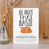 All About the Baste Thanksgiving Dinner サンキューカード