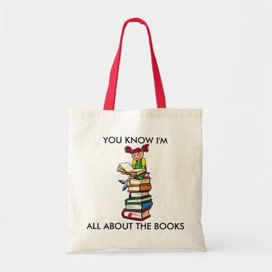 All About the Books トートバッグ (正面)