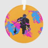 All About The Goalie - Hockey Playerオーナメント オーナメント (裏面)