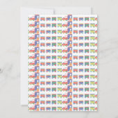 All About Trains誕生日 招待状 (裏面)