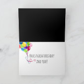 All About You Neon Sign誕生日 カード (内部)