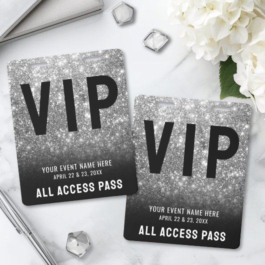All Access Black White VIP Badge バッジ