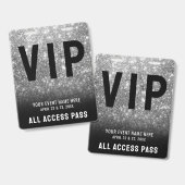All Access Black White VIP Badge バッジ (正面＆裏面)