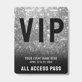 All Access Black White VIP Badge バッジ (裏面)