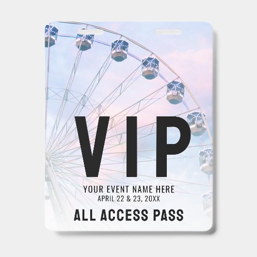 All Access Event VIP バッジ (正面)