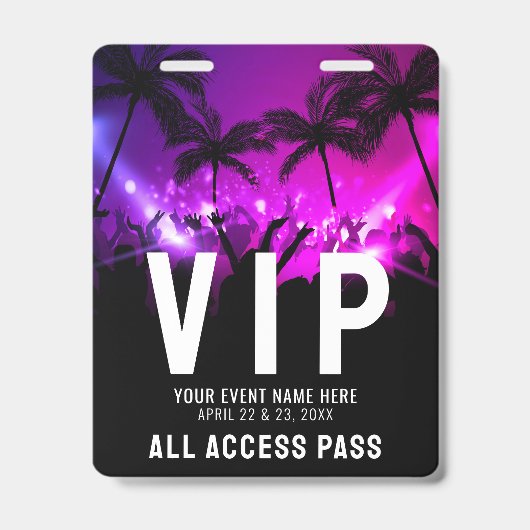 All Access Pass Event VIP バッジ (正面)