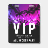 All Access Pass Event VIP バッジ (裏面)