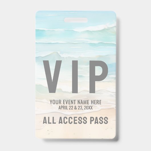 All Access Pass Event VIP バッジ (正面)