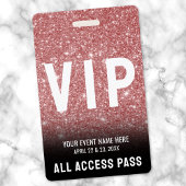 All Access Pink Rose金ゴールドVIP バッジ
