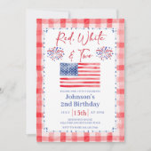 All American 2nd Birthday Invitation 招待状 (正面)