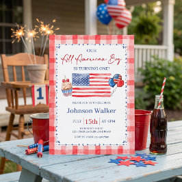 All American Birthday Invitation 招待状