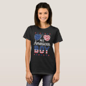 All American Boy 4th of July American Sunglasses F Tシャツ (正面フル)