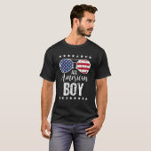 All American Boy 4th Of July Sunglasses Boys Kids Tシャツ (正面フル)