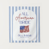 All American Bride Bachelorette Banner タペストリー (正面)